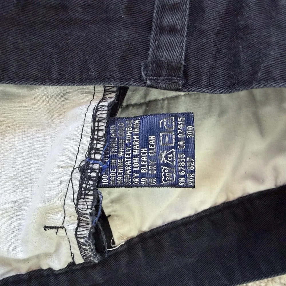 Nautica Chino Shorts Mens 34 Blue Pleated Cotton Relaxed Fit Casual Summer